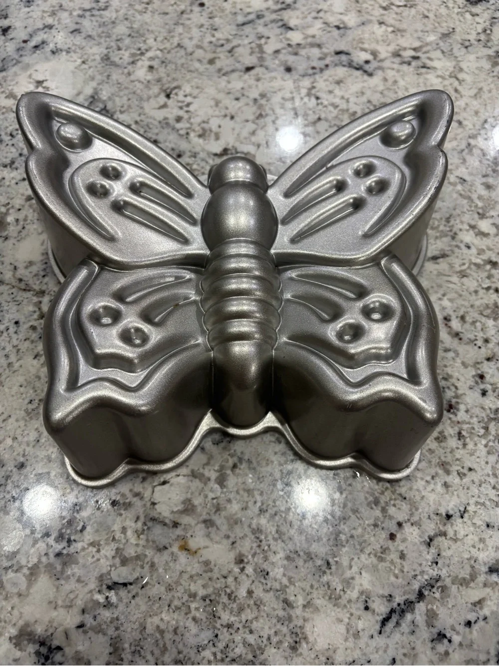 Nordic Ware Platinum Butterfly Cake Pan - 9 Cup Cast Aluminum Mold